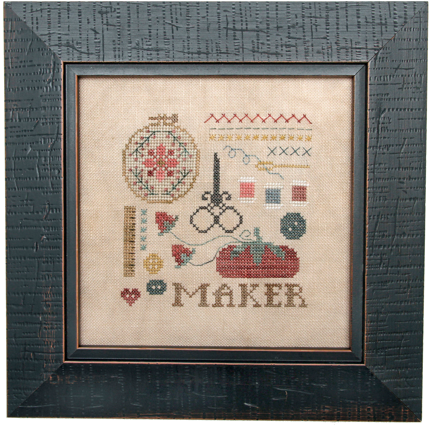 Doodles: Maker Heart in Hand Cross Stitch Pattern