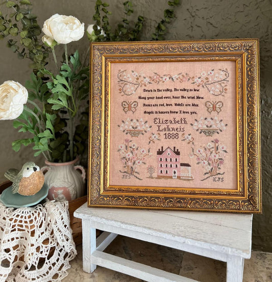 Down in the Valley Cross Stitch Pattern by Annie Beez Folk Art Physical Copy