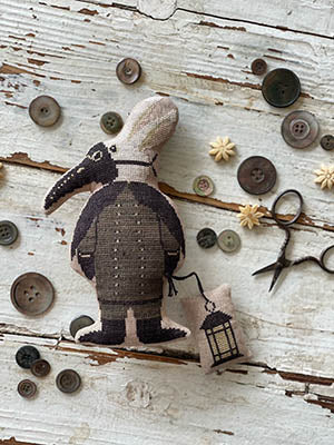Dr Raven Animal Cracker Cross Stitch Pattern by Stacy Nash