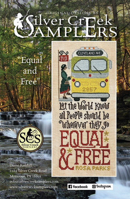 Equal and Free Cross Stitch Pattern by Silver Creek Samplers Nashville Needlework Market