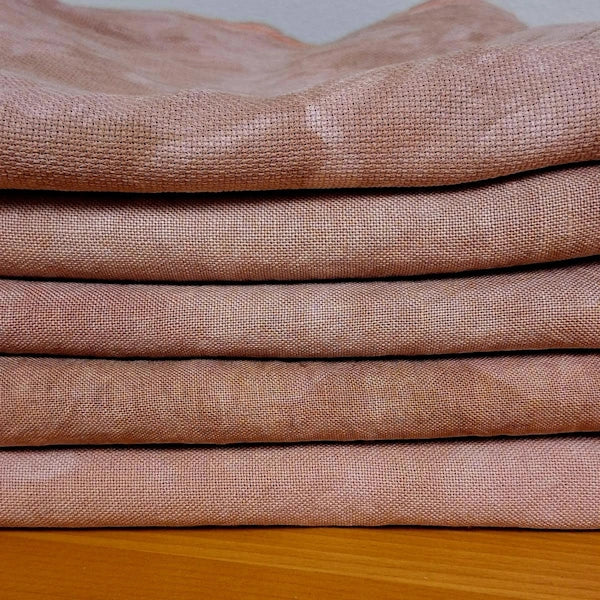 Fabric Fiber on a Whim SMOKED SALMON 32 Count Linen Nashville Market