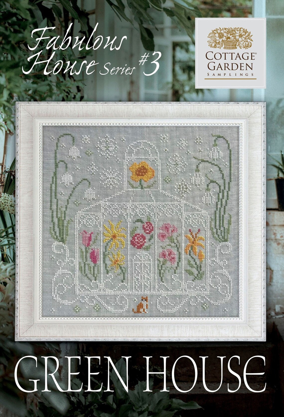 Fabulous House #3 Green House by Cottage Garden Samplings Cross Stitch Pattern