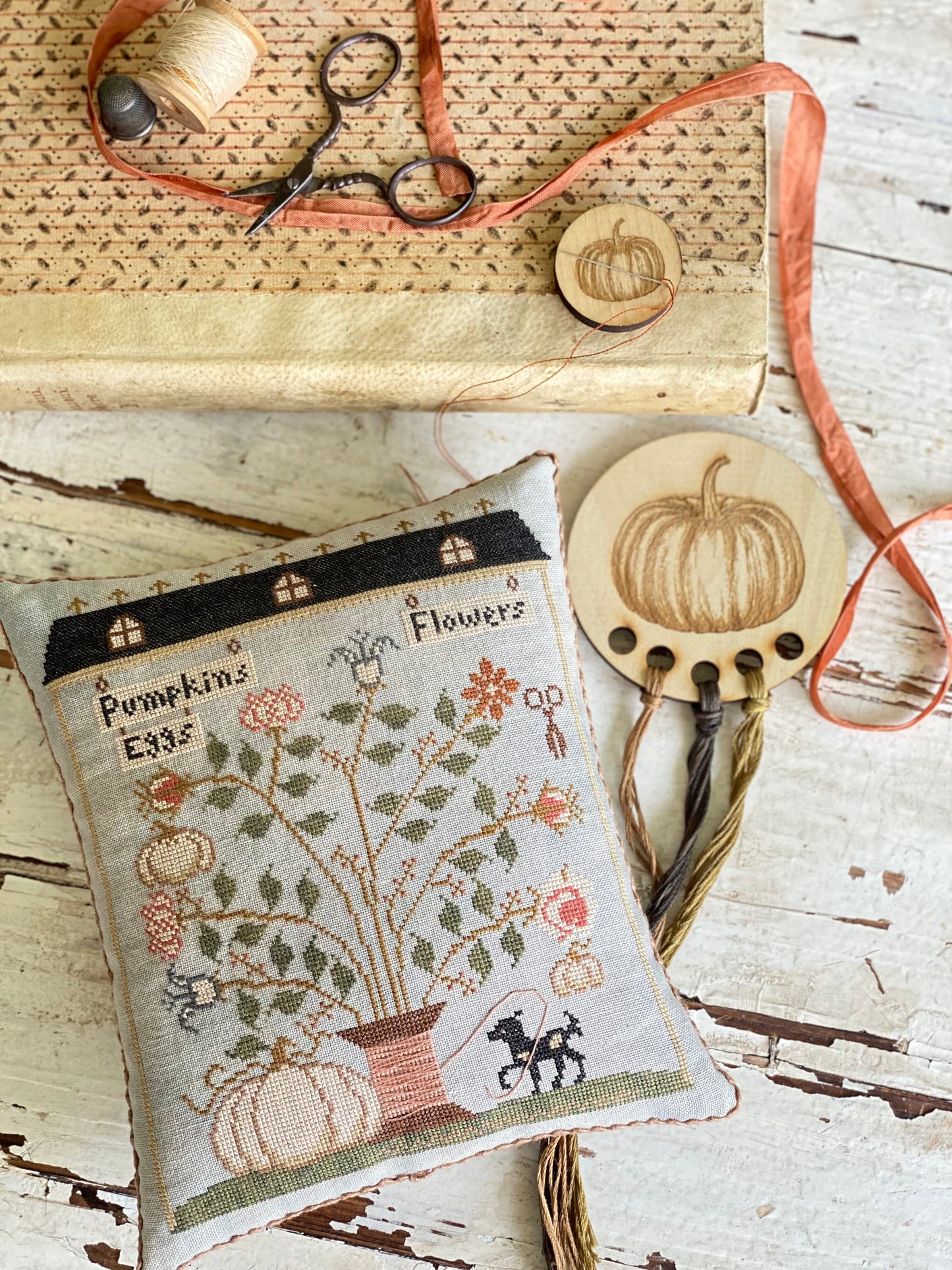 Farm Market Pinkeep Stacy Nash Cross Stitch Pattern