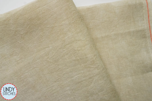 36 count Moonstone Linen Fiber on a Whim Hand Dyed Cross Stitch Fabric