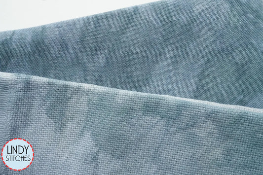 32 count Dusk Belfast Linen Fiber on a Whim Hand Dyed Cross Stitch Fabric