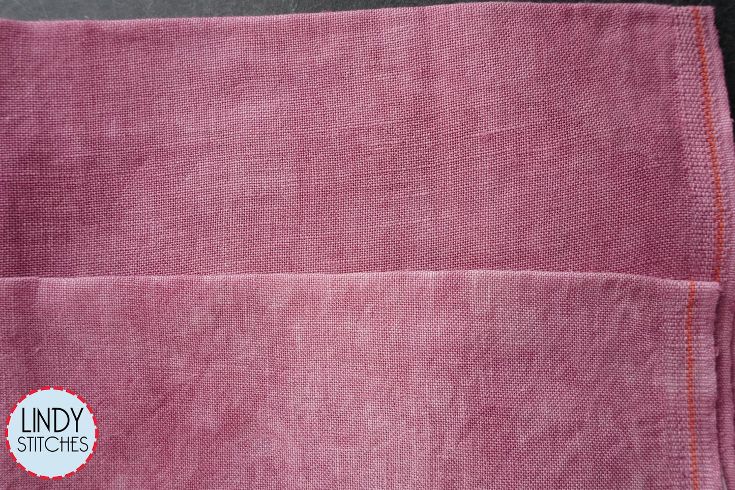 36 count Merlot Linen Fiber on a Whim Hand Dyed Cross Stitch Fabric