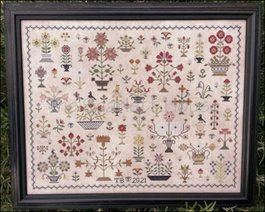 Floral Motif Sampler by The Scarlett House Cross Stitch Pattern