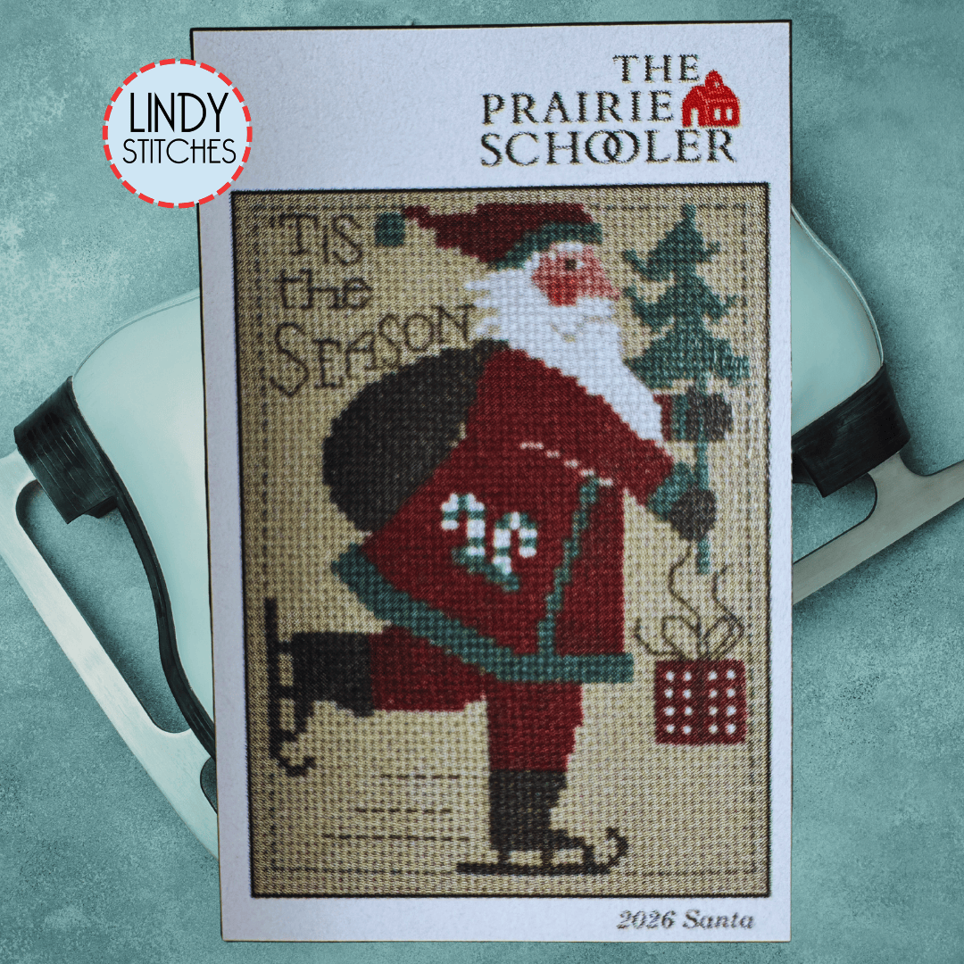 Prairie Schooler 2026 SANTA Cross Stitch Pattern – Lindy Stitches
