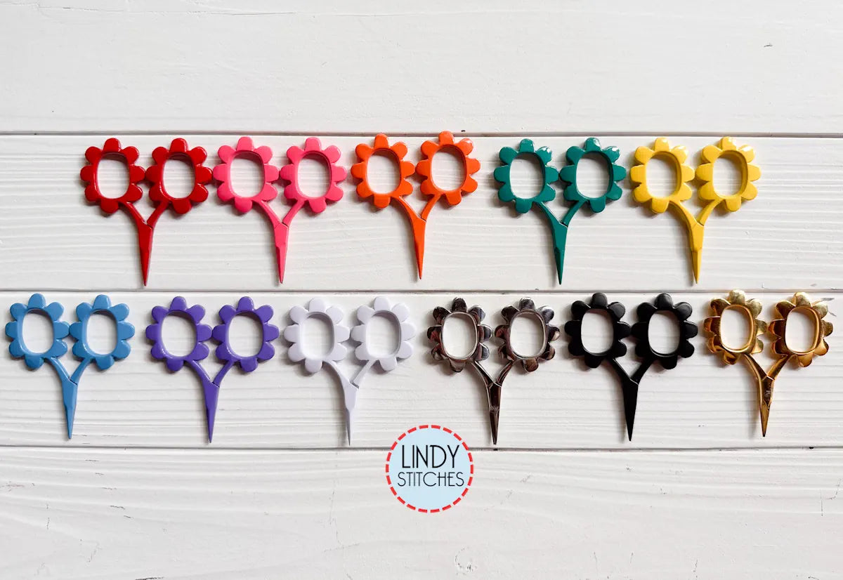 Flower Power Embroidery Scissors by Kelmscott Designs