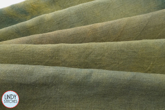 32 count Seaweed Linen Cross Stitch Fabric by Fox and Rabbit