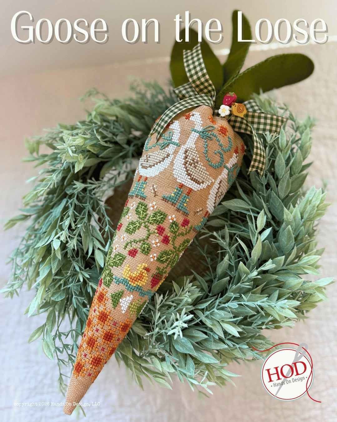 Hands On Design GOOSE ON THE LOOSE Cross Stitch Pattern