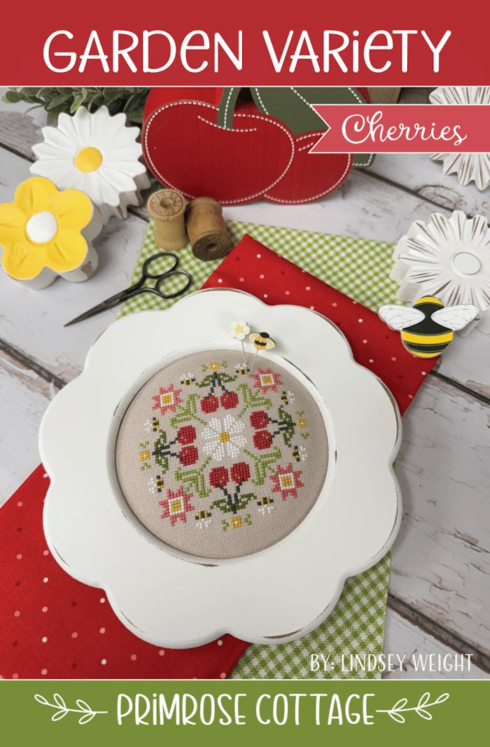 Cherries Garden Variety Cross Stitch Pattern by Primrose Cottage