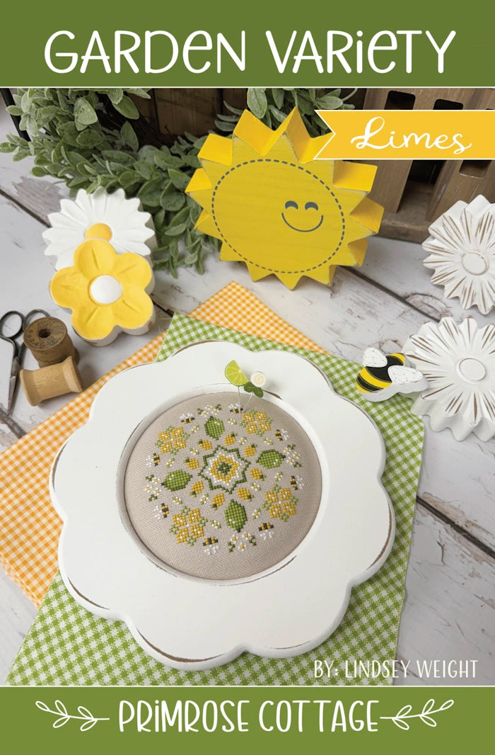 Limes Garden Variety Cross Stitch Pattern by Primrose Cottage