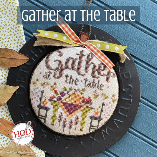 Gather at the Table Hands on Design Cross Stitch Pattern