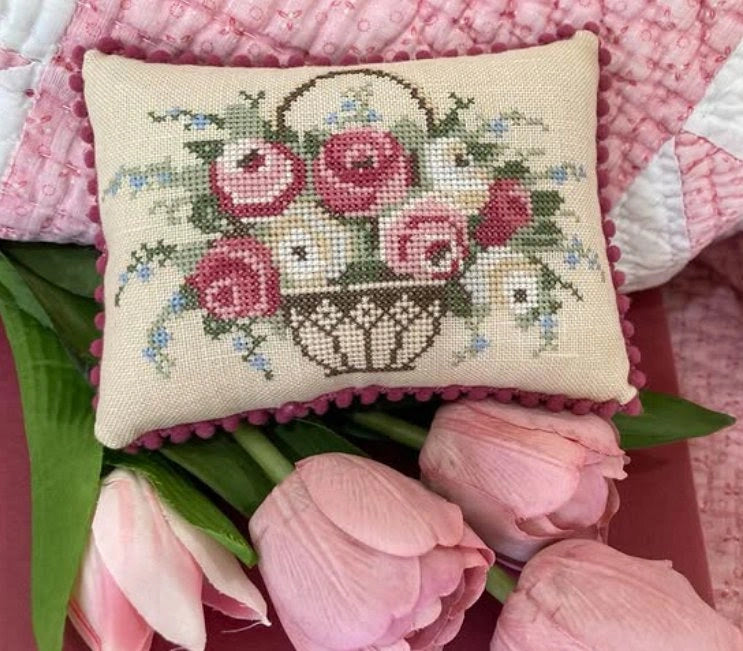 Georgian Floral Basket by JBW Cross Stitch Pattern Nashville Market