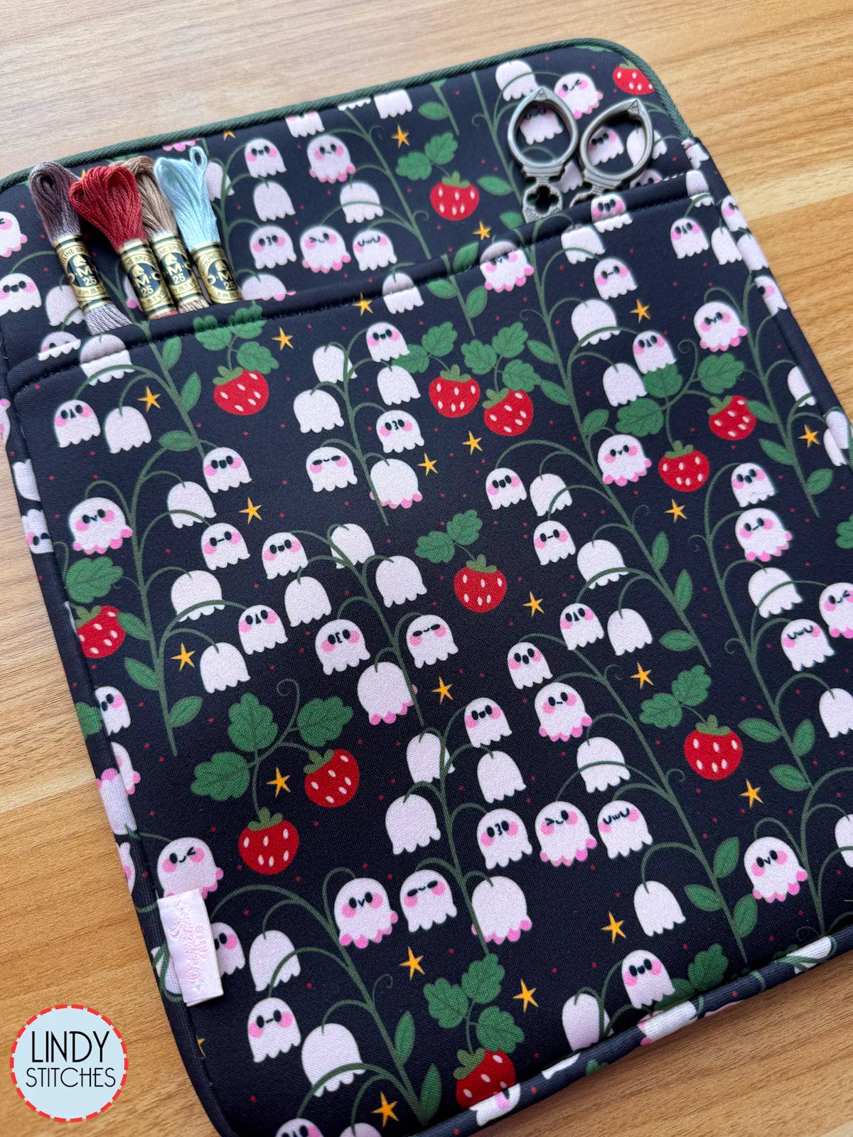 Ghostie Garden Zippered Project Bag