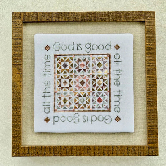 God is Good Cross Stitch Pattern by Sweet Wing Studio
