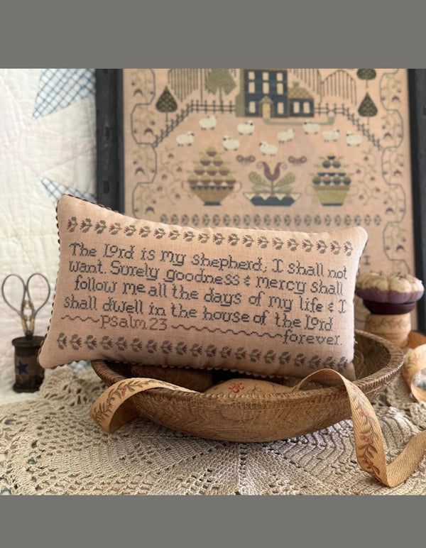 PREORDER Goodness & Mercy Cross Stitch Pattern by Teresa Kogut