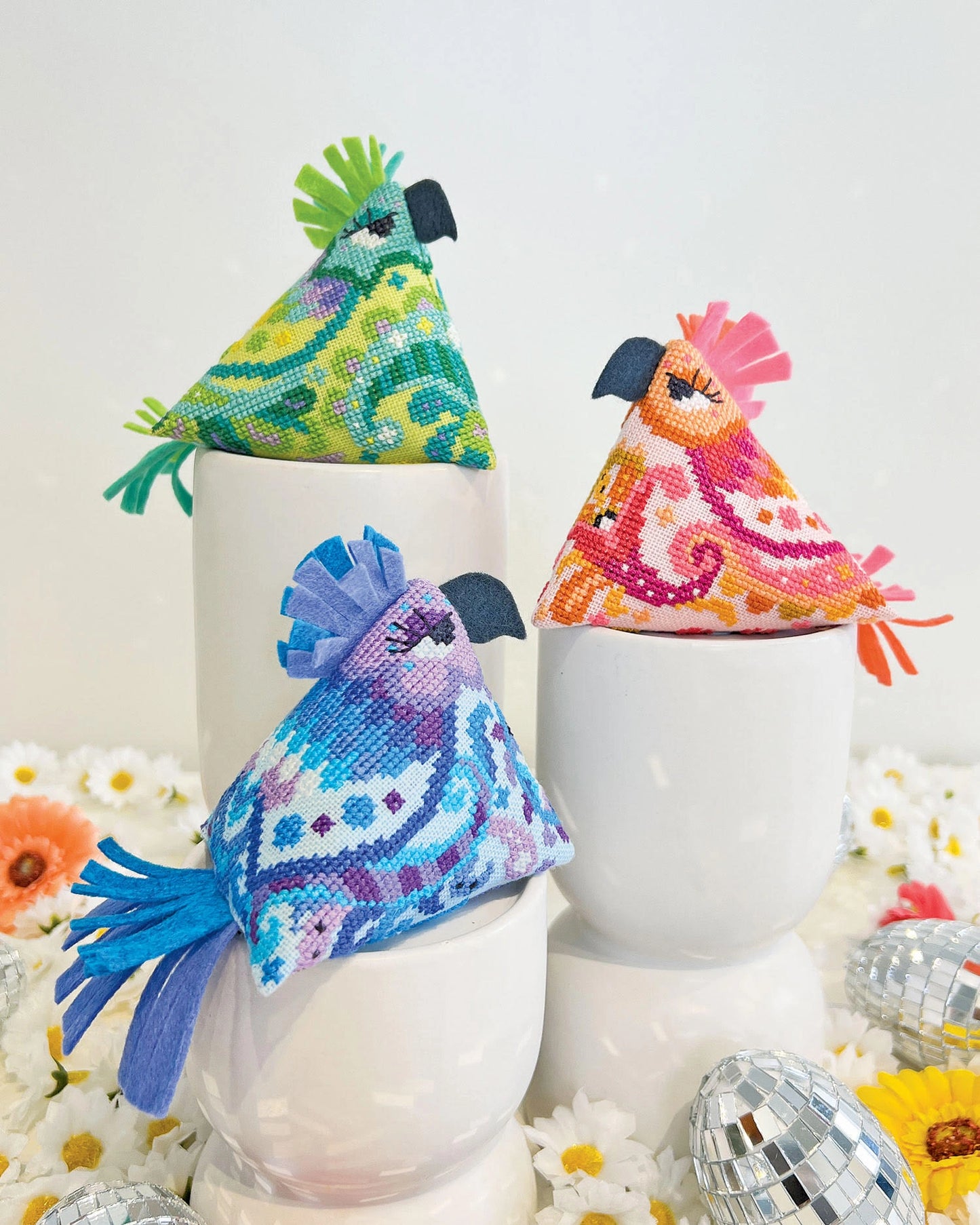 Groovy Chicks Cross Stitch Pattern by Satsuma Street Nashville Market