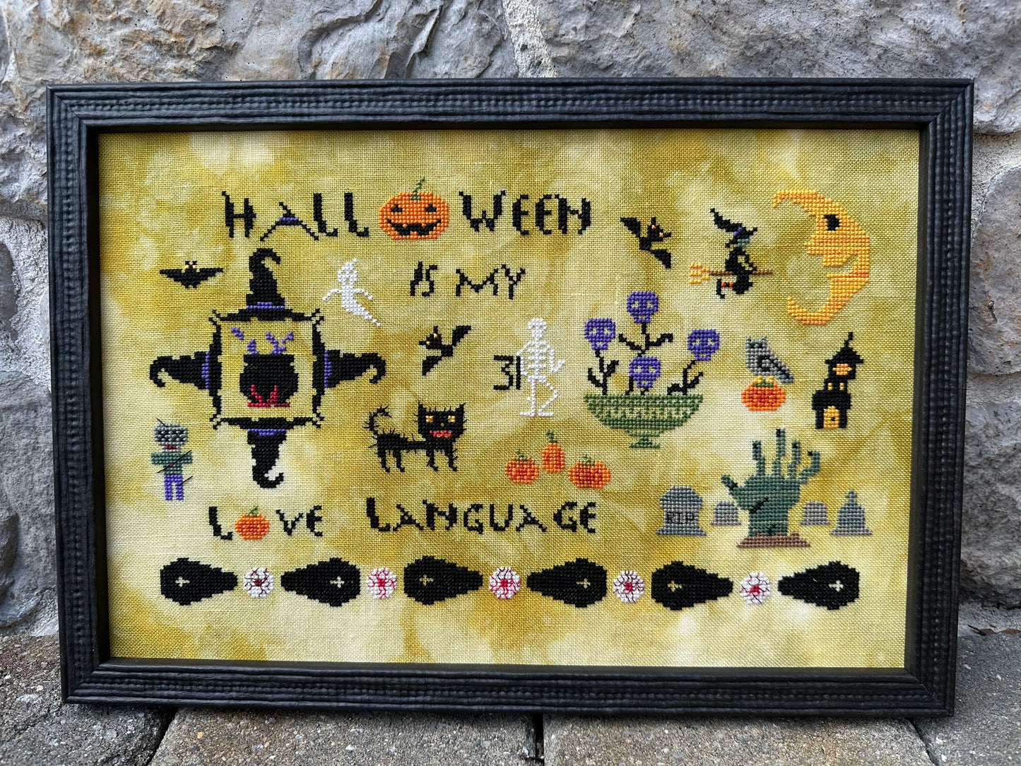 SALE Halloween is My Love Language by Rebel Stitcher Cross Stitch Pattern