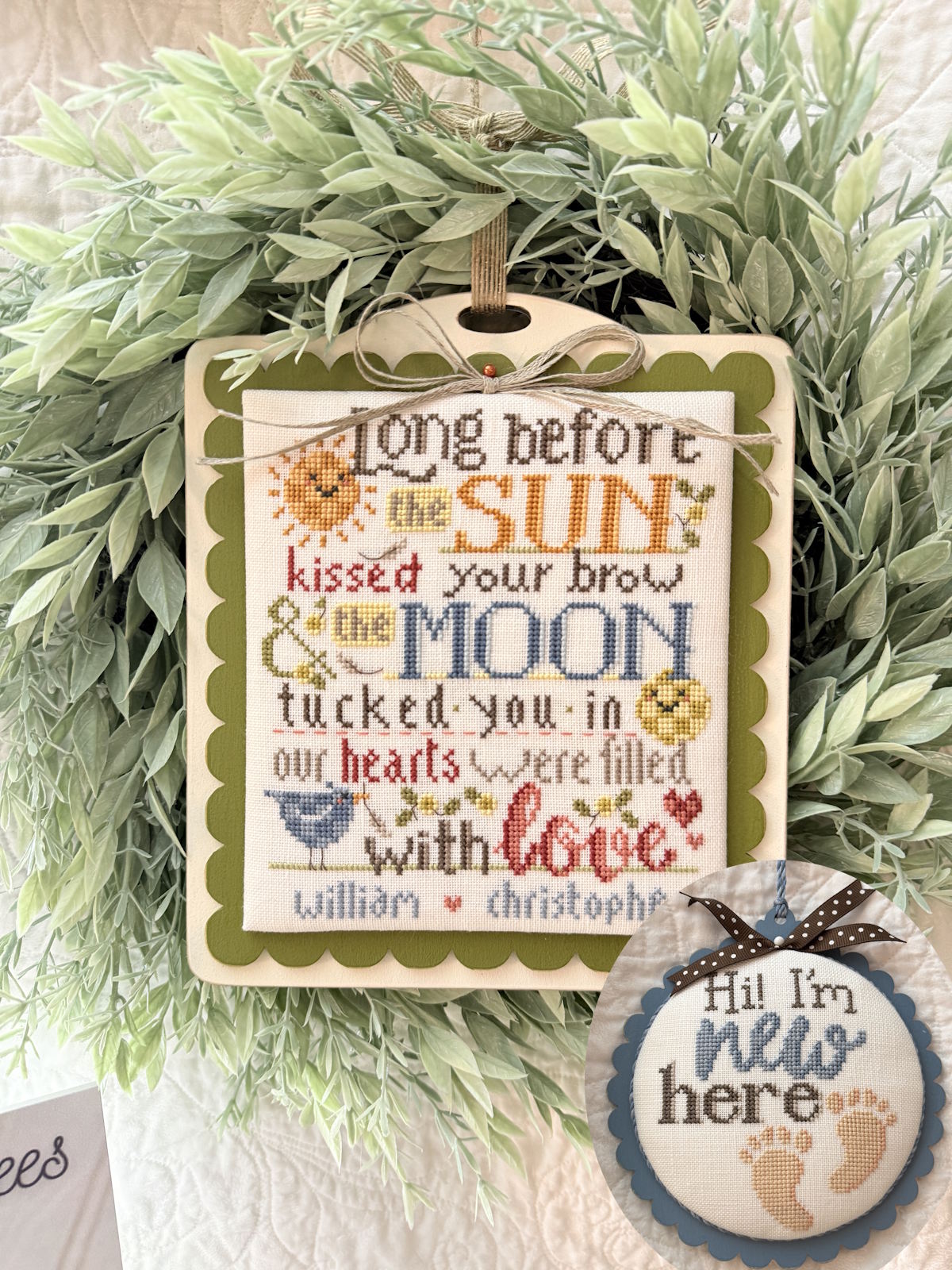 Hands On Design I'M NEW HERE Cross Stitch Pattern