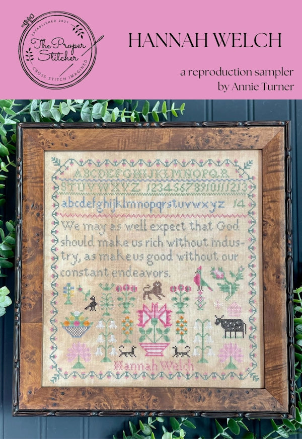 PREORDER Hannah Welch by The Proper Stitcher Cross Stitch Pattern Nashville Market