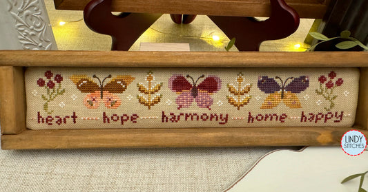 Harvest Butterflies Cross Stitch Pattern by Sweet Wing Studio