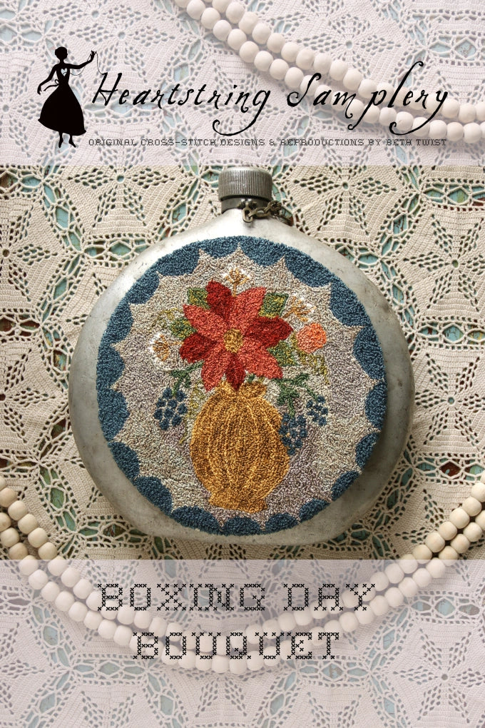 PREORDER: Heartstring Samplery Boxing Day Bouquet Cross Stitch Pattern