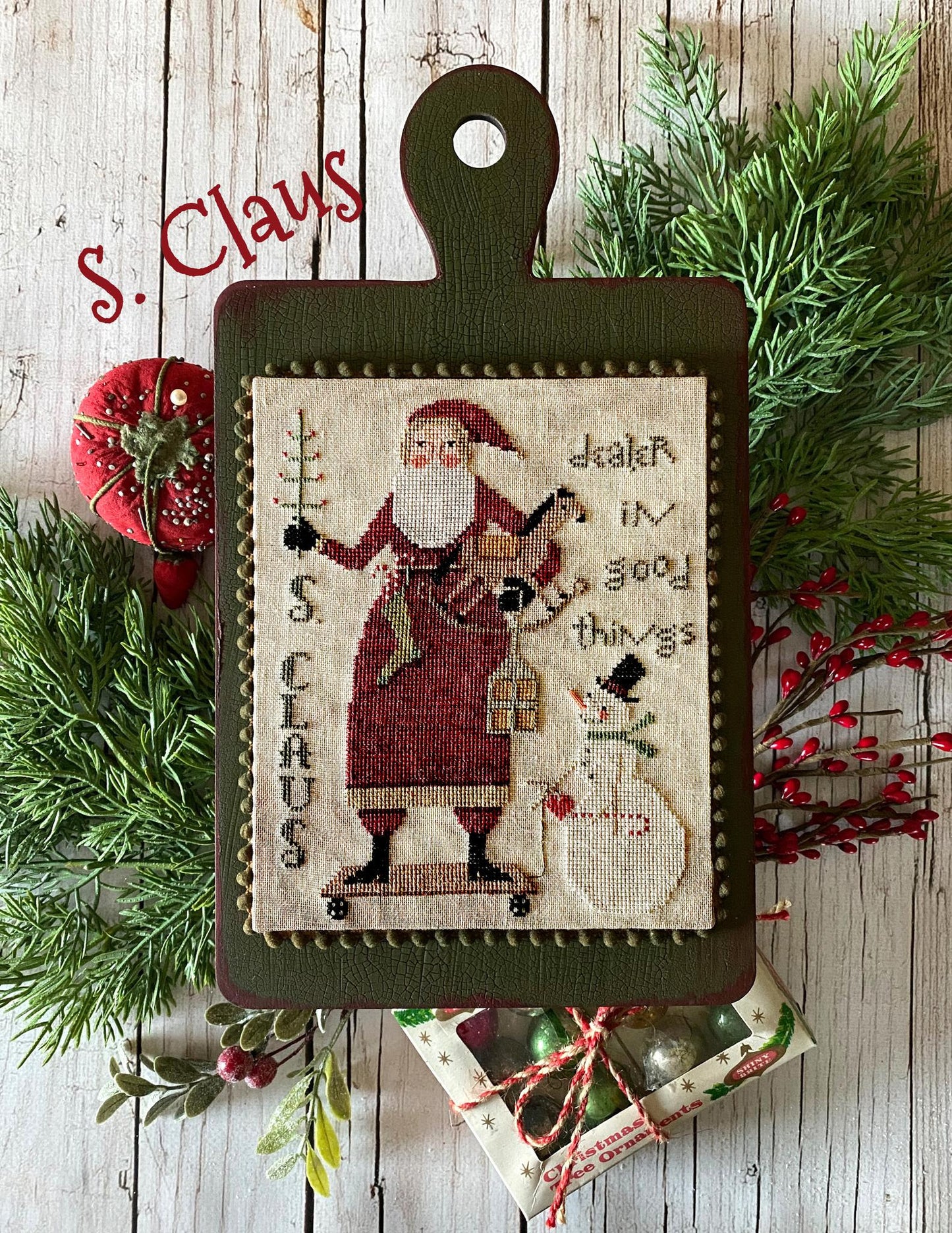Hello Santa by Teresa Kogut Book of 7 Cross Stitch Designs