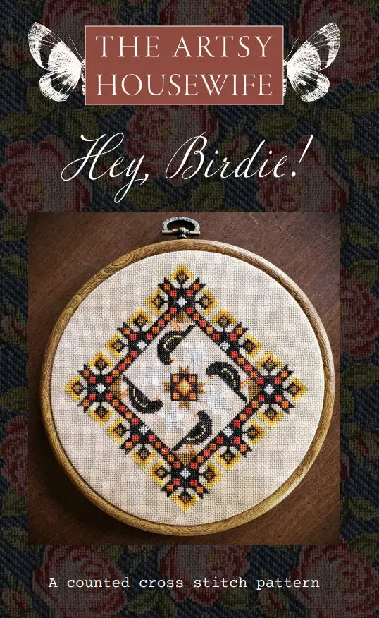 The Artsy Housewife HEY, BIRDIE! Cross Stitch Pattern