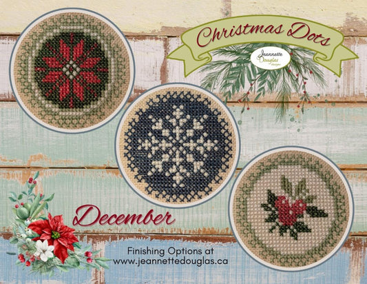 PREORDER Christmas Dots Series December by Jeannette Douglas Designs