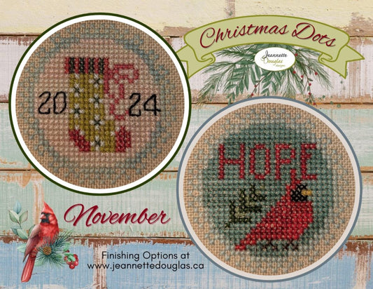 PREORDER Christmas Dots Series November by Jeannette Douglas Designs