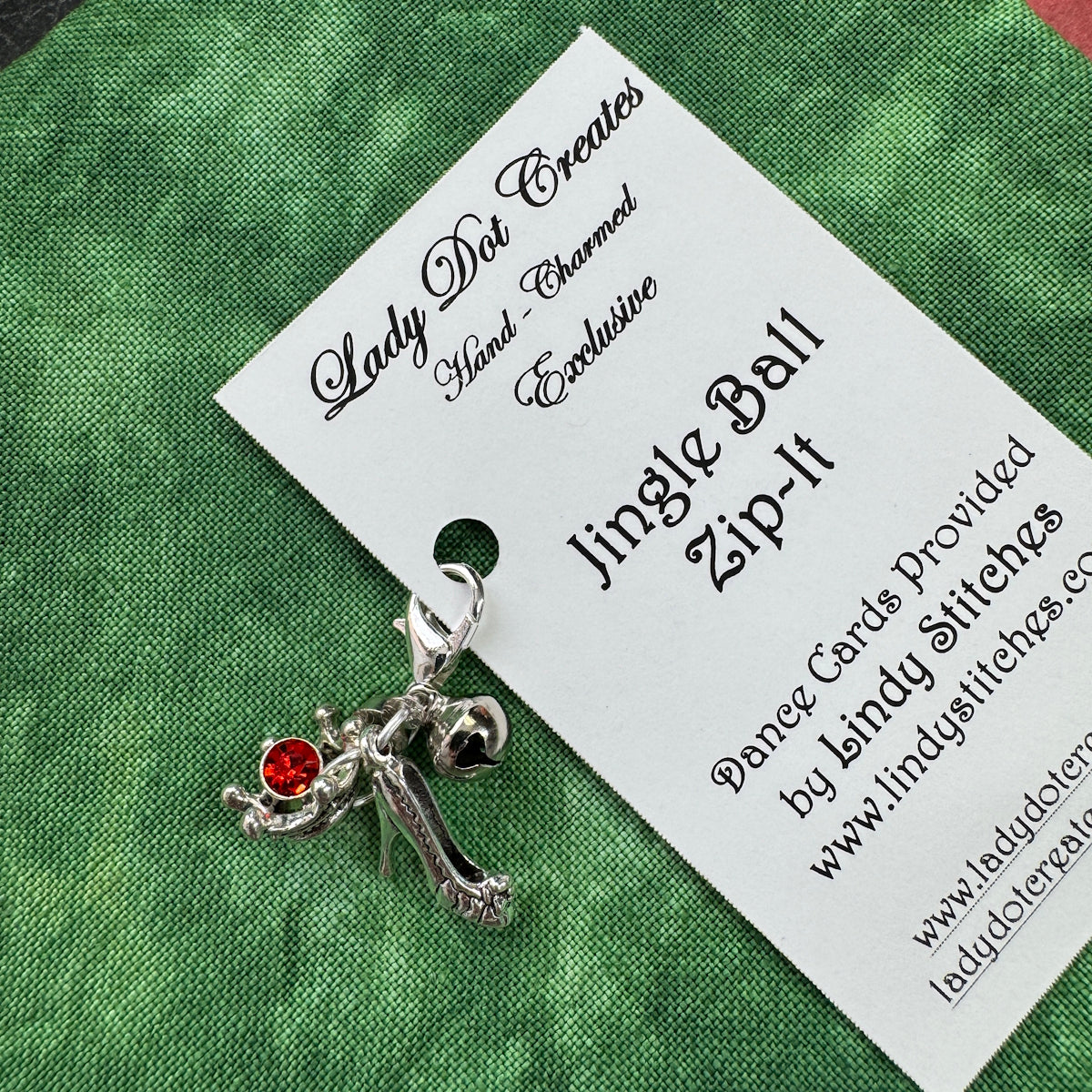 Jingle Ball Zip-It by Lady Dot Creates