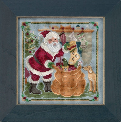 A Jolly Old Elf Mill Hill Beaded Kit A Visit from St. Nick Quartet MH17-1833