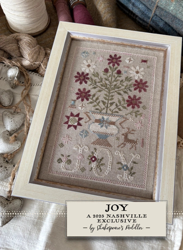 Joy by Shakespeare's Peddler Cross Stitch Pattern Nashville Market