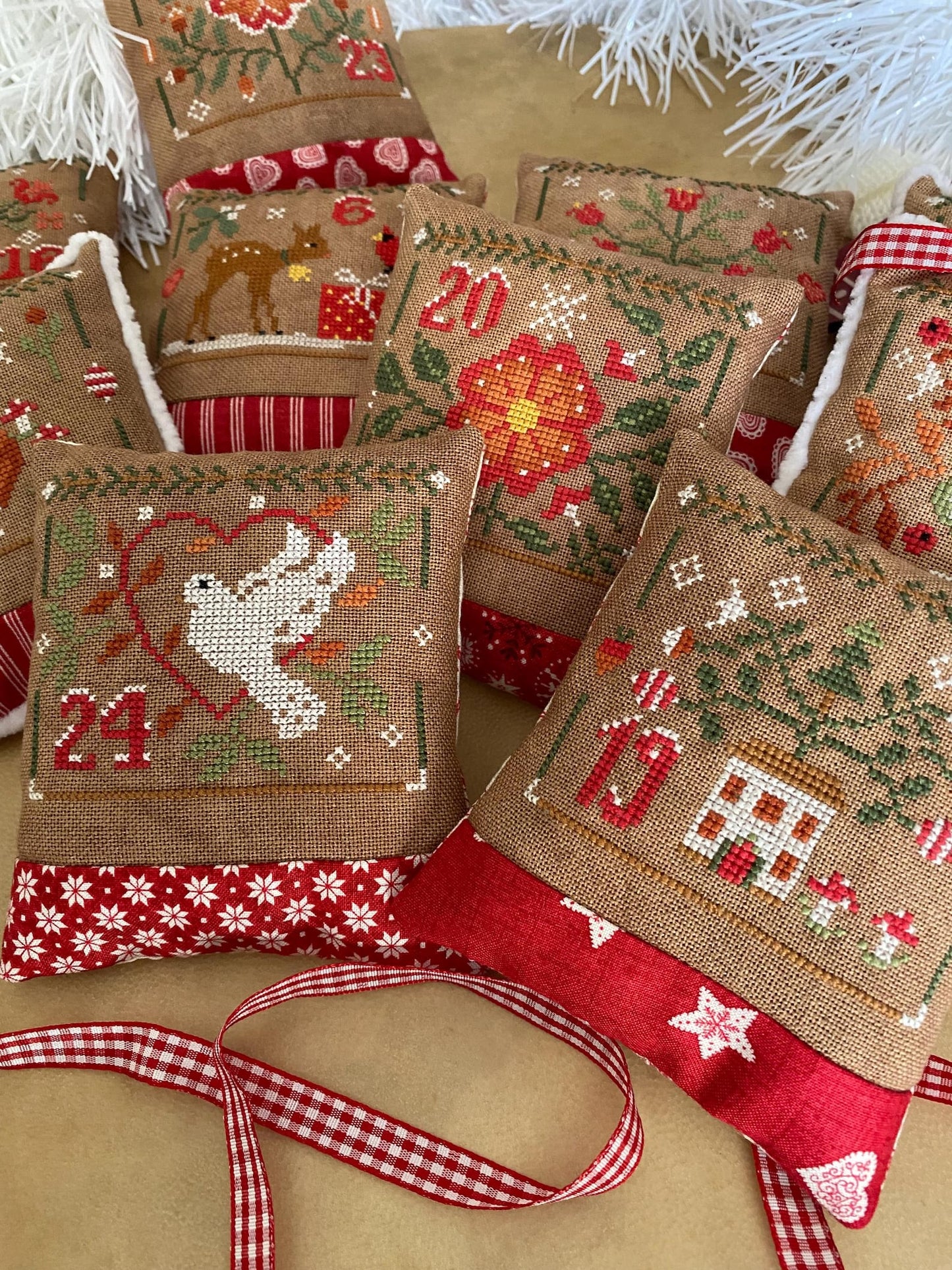 PREORDER Snowflower Diaries JOYFUL CHRISTMAS CALENDAR Cross Stitch Pattern