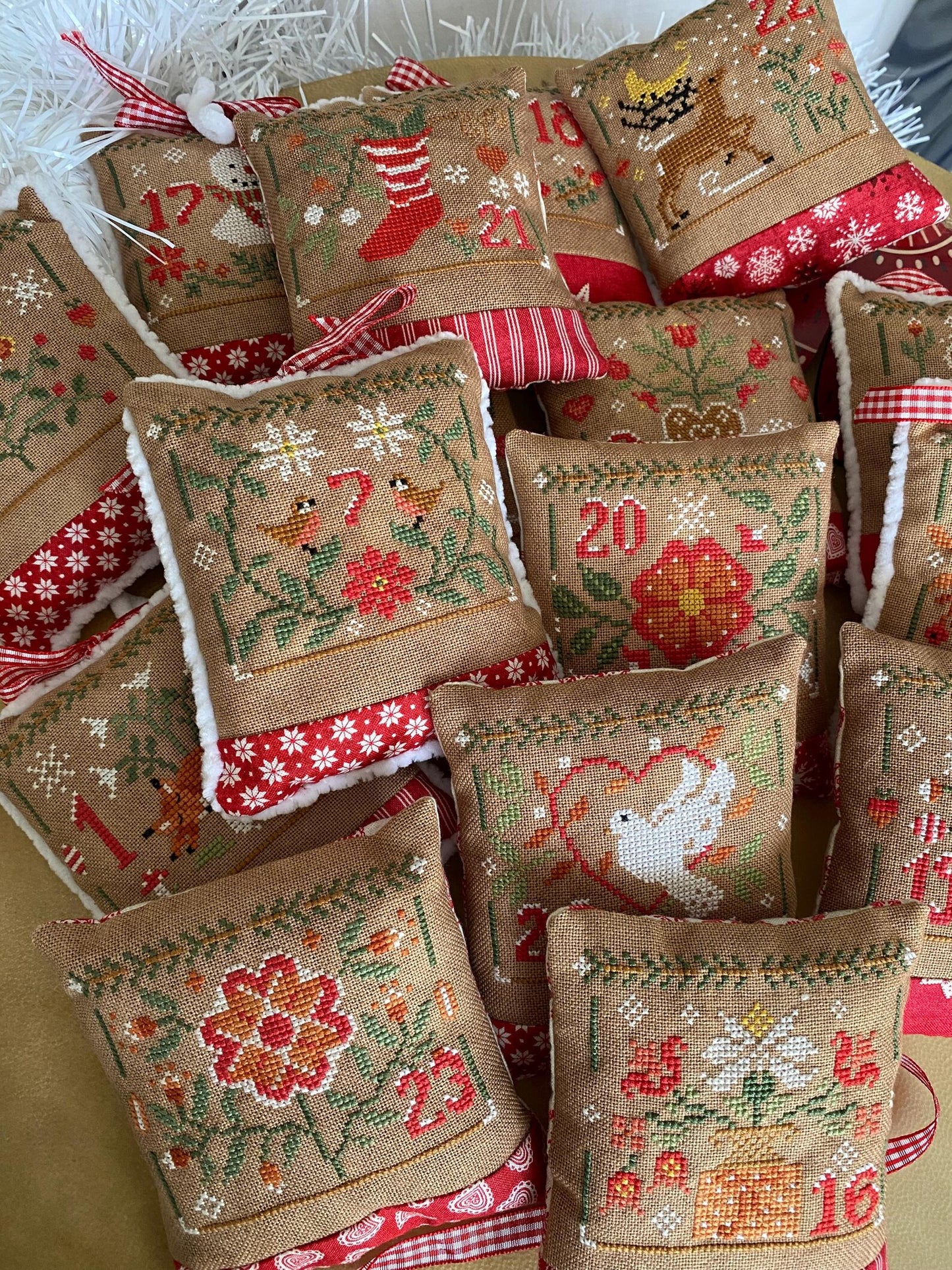 PREORDER Snowflower Diaries JOYFUL CHRISTMAS CALENDAR Cross Stitch Pattern