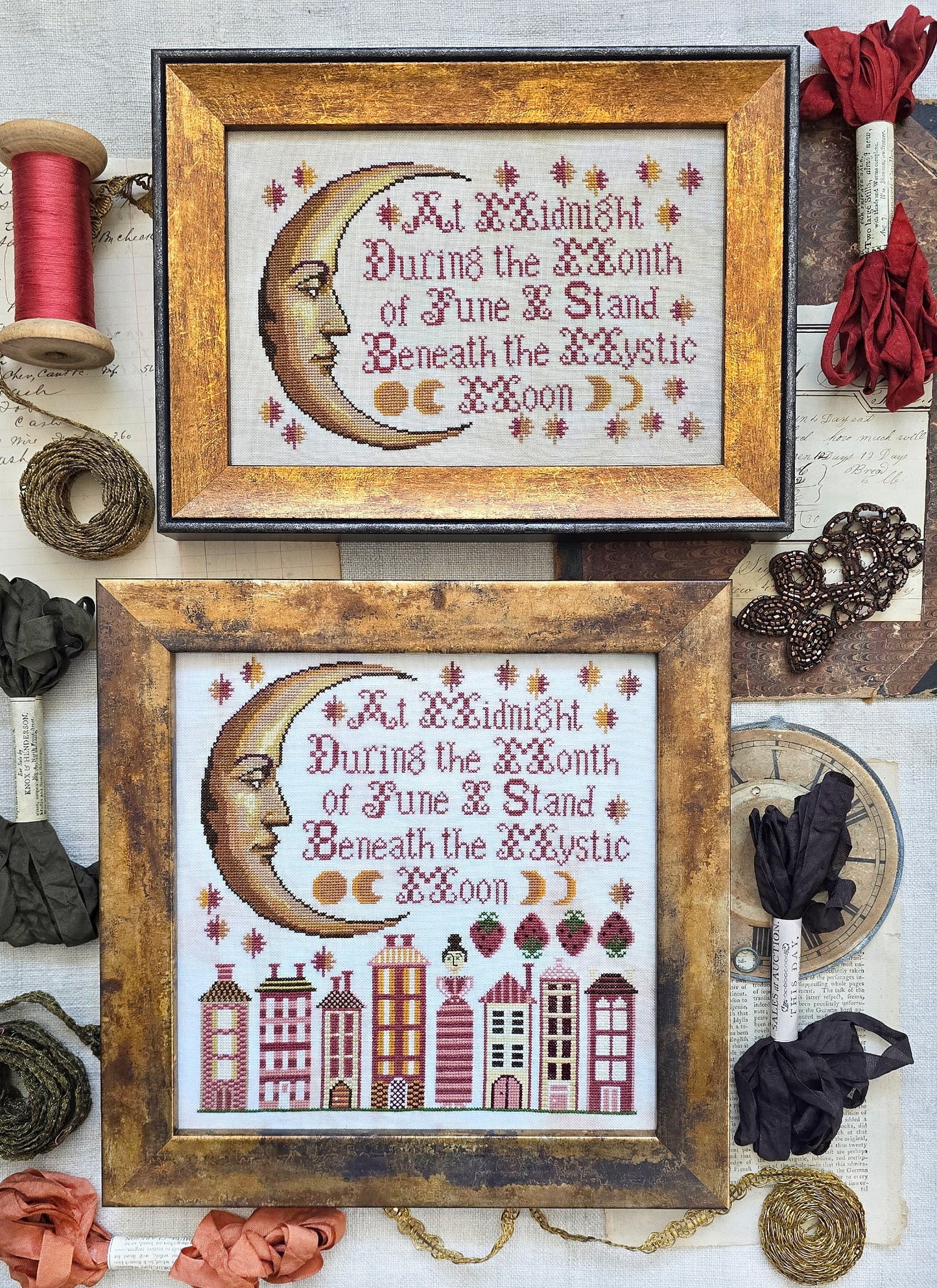 PREORDER Kathy Barrick MYSTIC MOON Cross Stitch Pattern Nashville Market