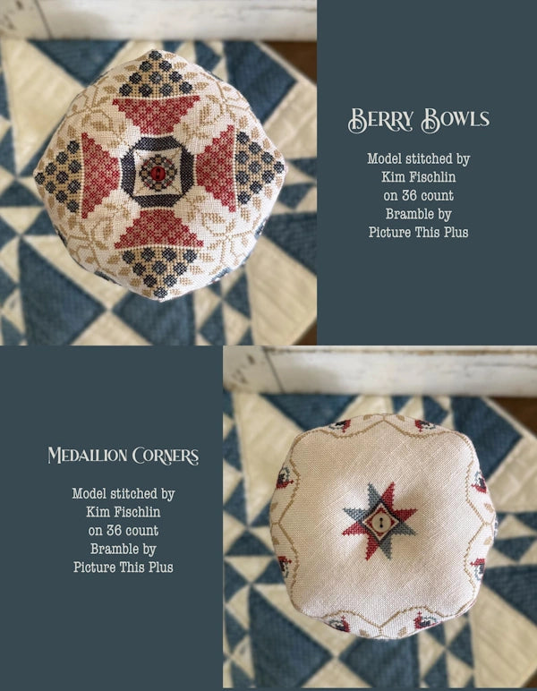 Land That I Love Biscornu Book Cross Stitch Pattern by Teresa Kogut