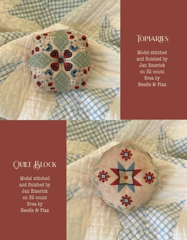 Land That I Love Biscornu Book Cross Stitch Pattern by Teresa Kogut