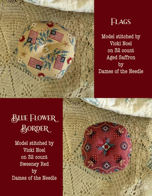 Land That I Love Biscornu Book Cross Stitch Pattern by Teresa Kogut