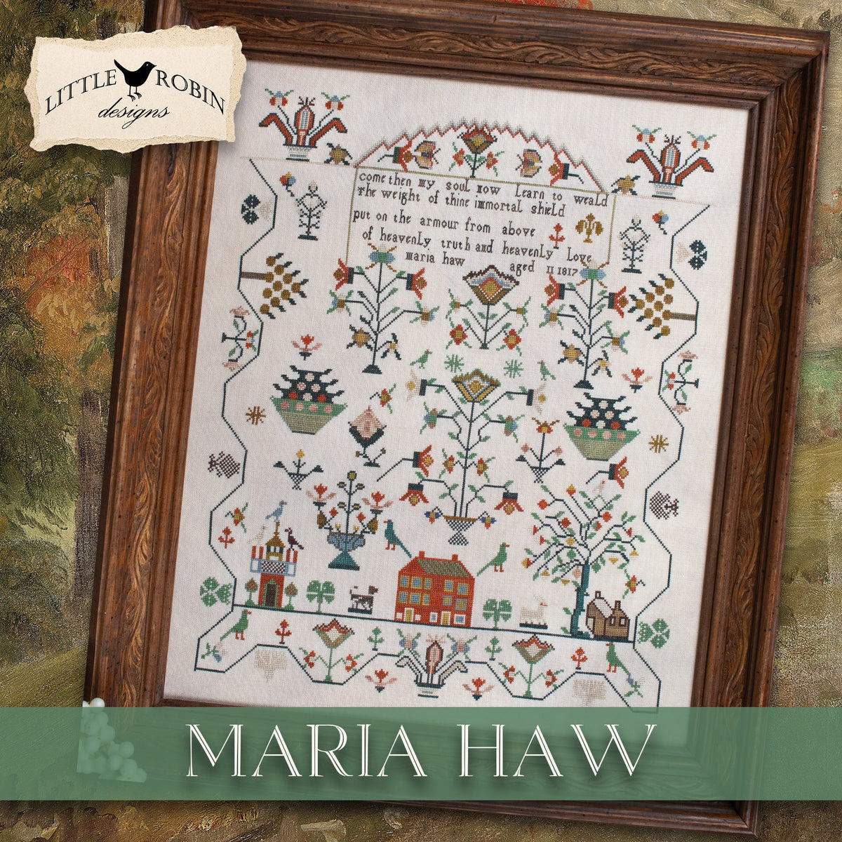 PREORDER Little Robin Designs MARIA HAW Cross Stitch Pattern