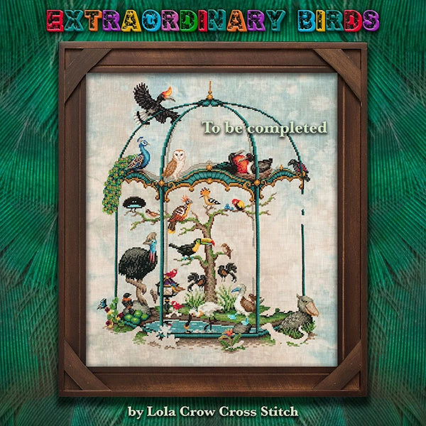 Lola Crow Extraordinary Birds Cross Stitch Pattern