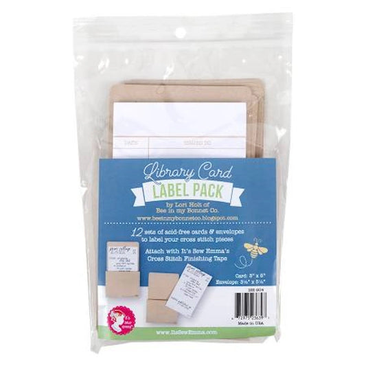 Lori Holt Library Card Label Pack Acid Free Cards for your Projects
