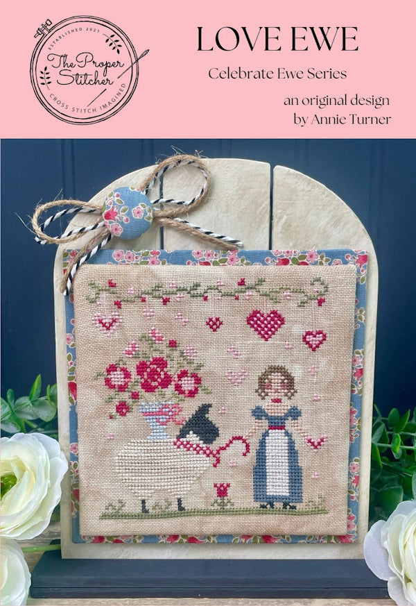 PREORDER Love Ewe by The Proper Stitcher Cross Stitch Pattern Nashville Market