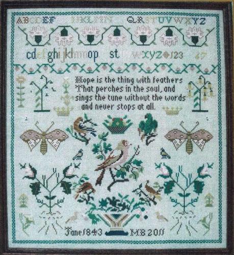 hope❗️美品❣️Church's KETSBY カーキ　迷彩　36 23㎝ Hope Sampler by Moira Blackburn Cross Stitch Pattern – Lindy Stitches