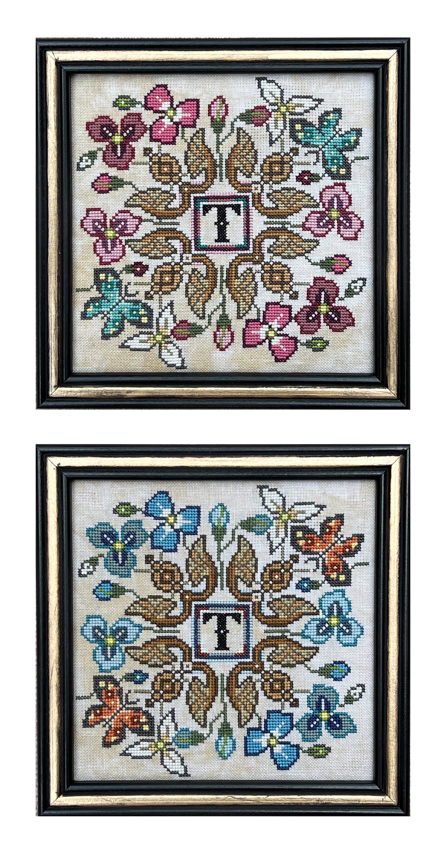 SALE Make a Monogram Tellin Emblem Cross Stitch Chart