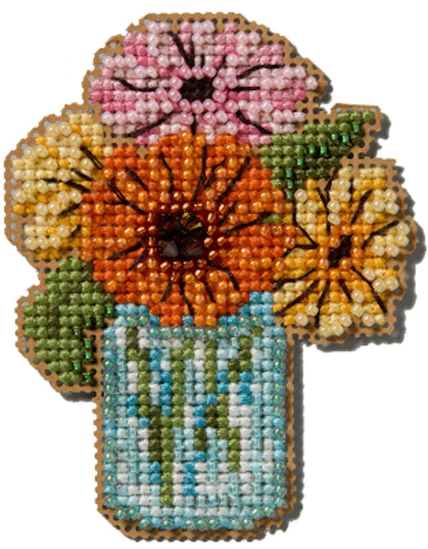 Mason Jar Bouquet Mill Hill Ornament Beads Kit