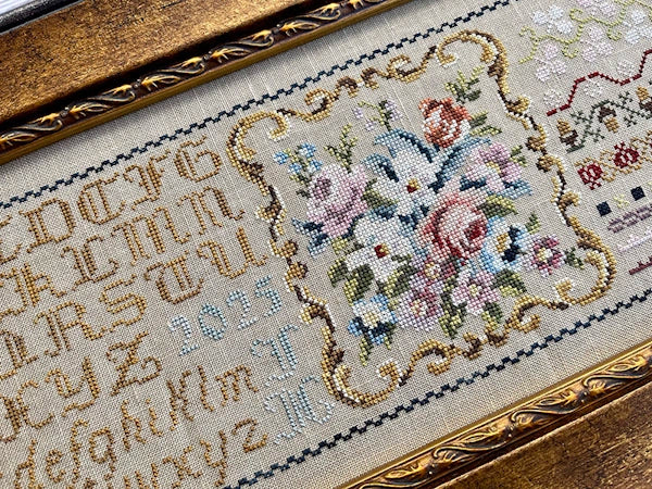 Milady's Posies cross stitch pattern by Jan Hicks Nashville Market