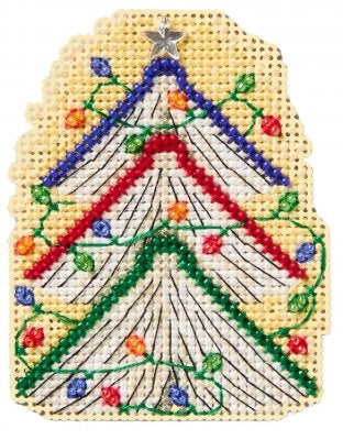 BOOK TREE Mill Hill Ornament Beads Cross Stitch Kit